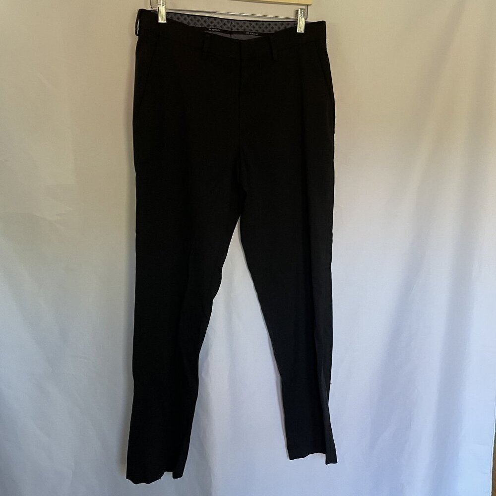 J.M. Haggar Mens Black Dress Pants Size 29 business casual style comfortable